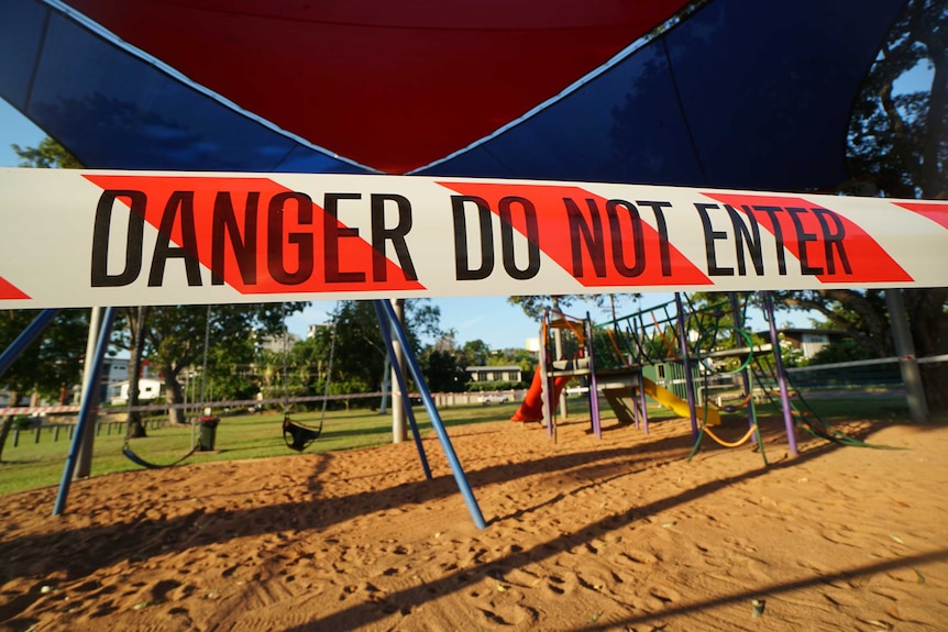 Closed child's playground Darwin