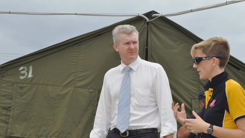 Tony Burke tours Manus Island