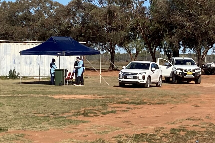 Wilcannia COVID pop-up testing clinic
