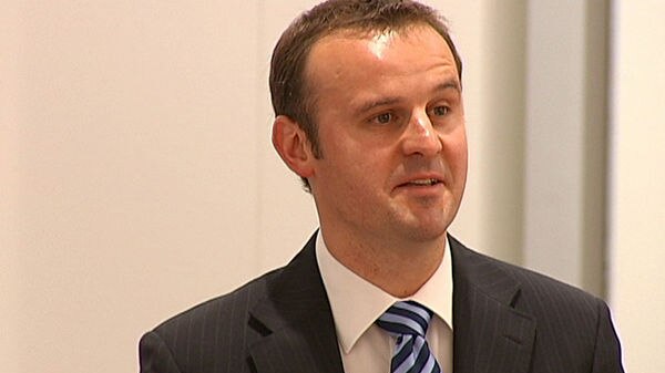 Education Minister Andrew Barr has given an emotional speech in support of legal ceremonies for gay couples.