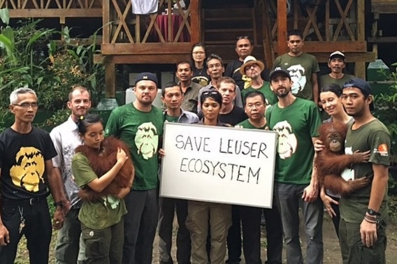 DiCaprio tweeted and posted a picture on Instagram supporting campaigns trying to save a rainforest