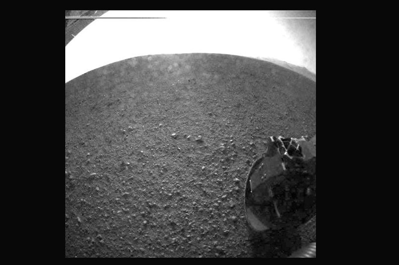First image from Curiosity Rover
