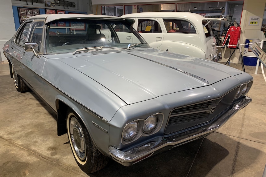 silver holden with sunvisor
