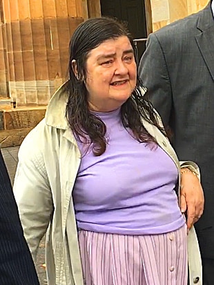 Michelle Catherine Peake outside the  Adelaide Magistrates Court