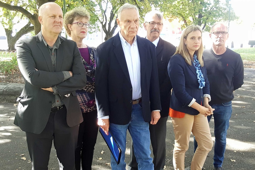 Representatives from Tasmanian medical practitioners and health unions.