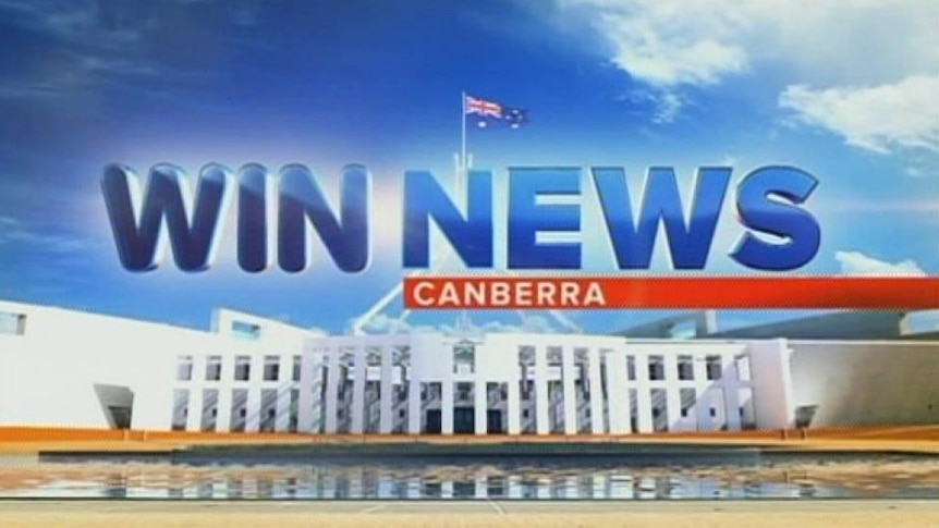 WIN TV News Canberra graphic generic. Taken June 25, 2013.