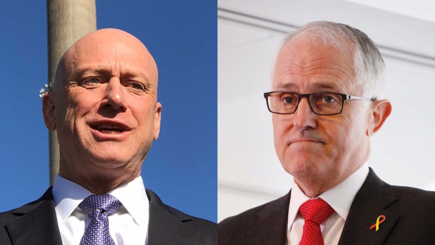 Composite image of Malcolm Turnbull and AGL chief executive Andy Vesey.