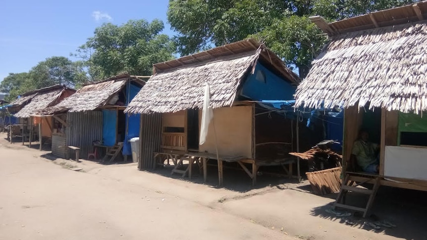 Hunian sementara di Sigi, Sulawesi Tengah, yang ditempati korban gempa-tsunami.