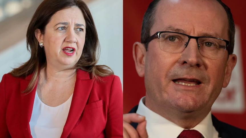 Composite image of Annastacia Palaszczuk and Mark McGowan.