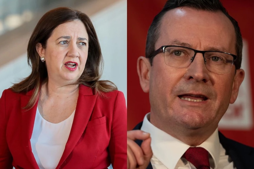 Composite image of Annastacia Palaszczuk and Mark McGowan.