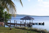 Water near the beach at the Havannah Vanuatu resort on the island of Efate. Image taken in July 2020.