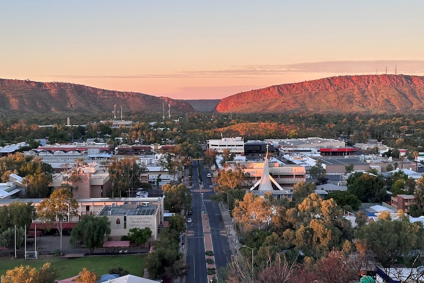 Sunrise over Alice Springs.