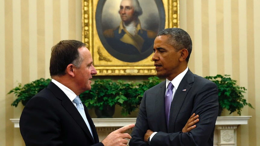 Barack Obama meets with John Key at White House June 20, 2014