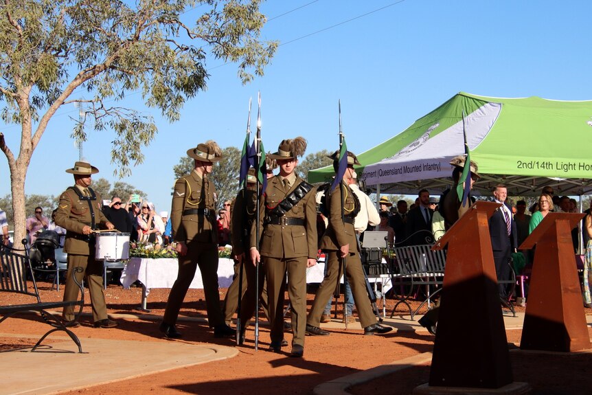 Army in Quilpie for memorial opening