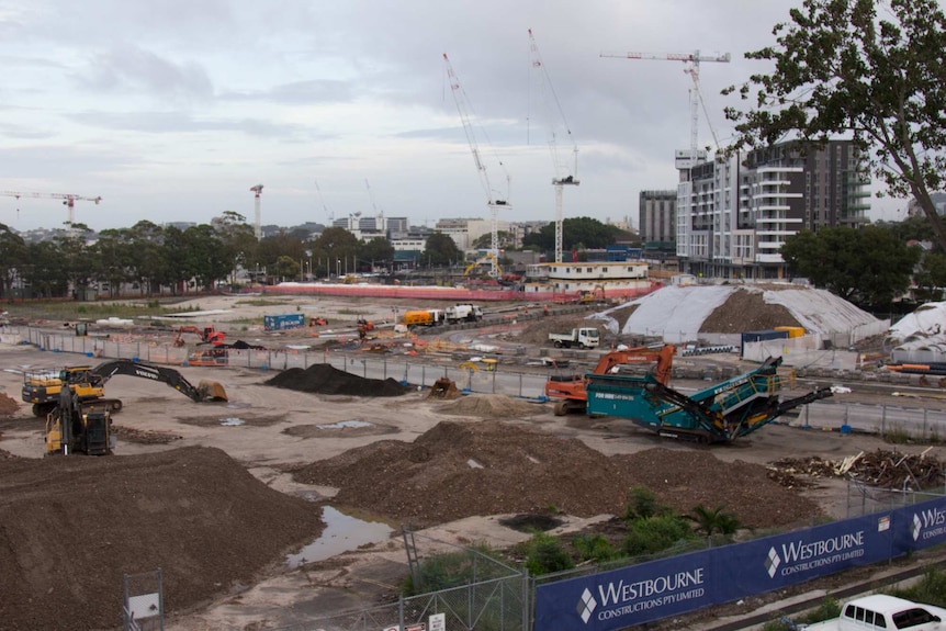 Construction site in Zetland