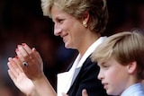 Prince William and his mother, Diana, Princess of Wales,  in 1994