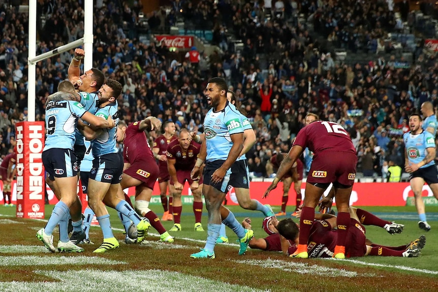 New South Wales celebrates winning State Of Origin III