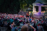 Crowd at Hobart's Carols By Candlelight concert in 2015.