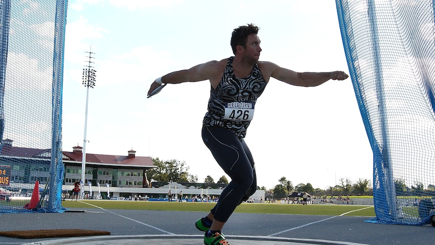 On target ... Benn Harradine competing at last weekend's national titles