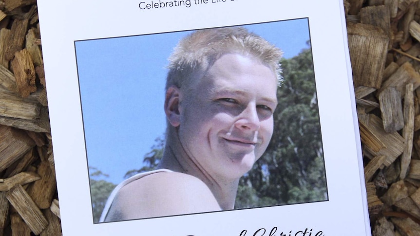 The service tribute for Daniel Christie's memorial service at the Hillsong Conference Centre.