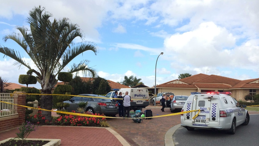 Police were at the scene of a fatal attack in Woodvale on Saturday in Justicia Close.