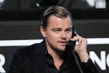 Leonardo DiCaprio in a telethon for Haiti