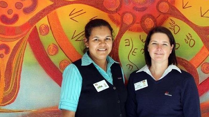 Paula Milgate and Leanne Morris from Birra-Li Aboriginal Maternal and Child Health Services.