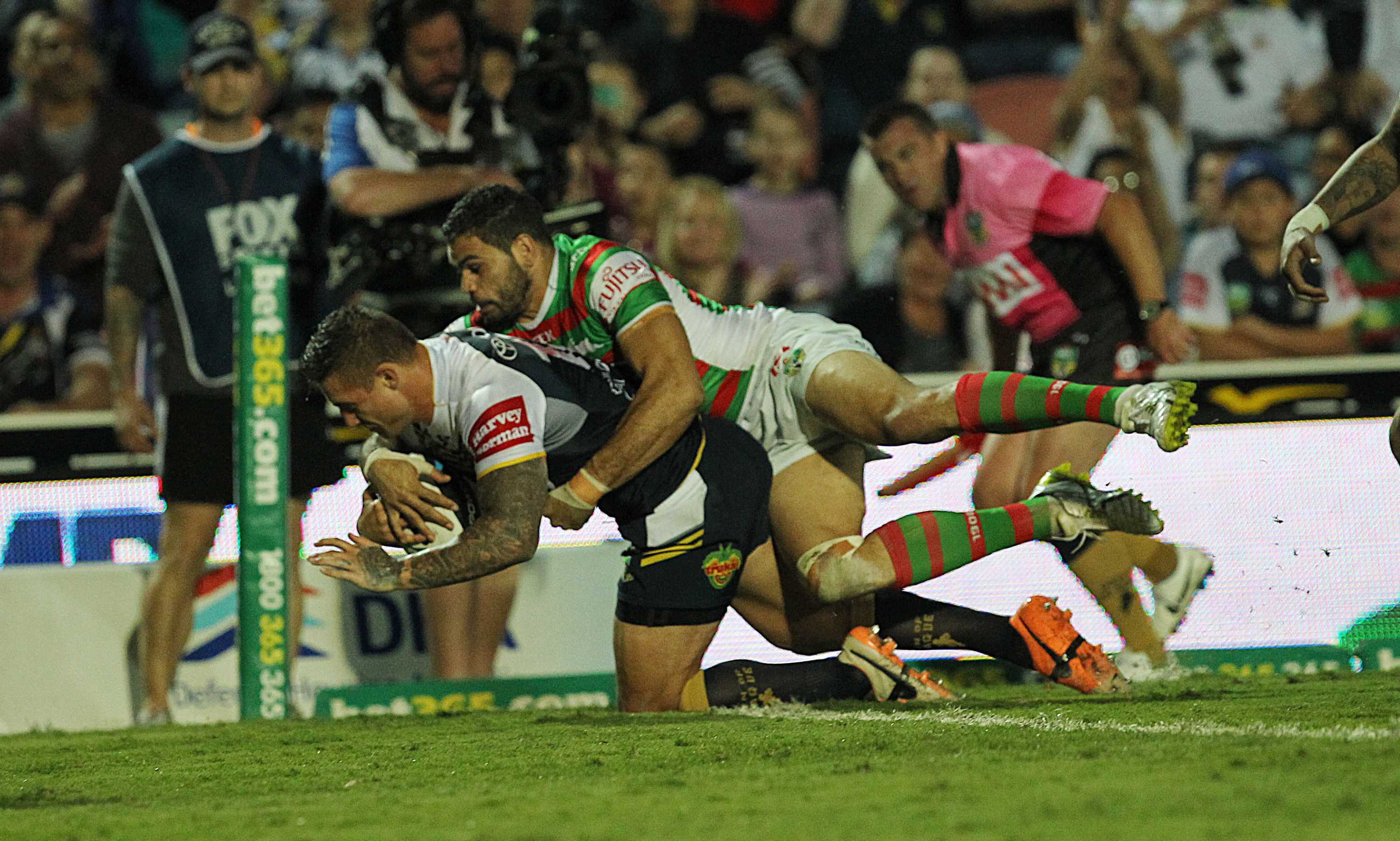 North Queensland Cowboys beat South Sydney Rabbitohs 20-18 in ...