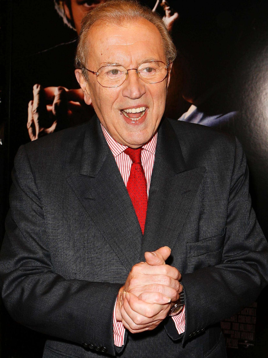 David Frost arrives for the premiere of the film Frost/Nixon.