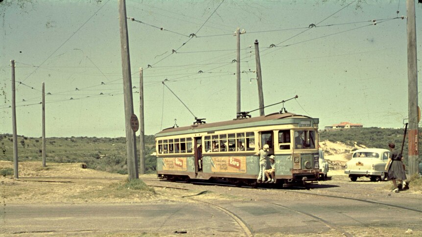 Archive photos of the last day of tram service in Sydney at La Perouse