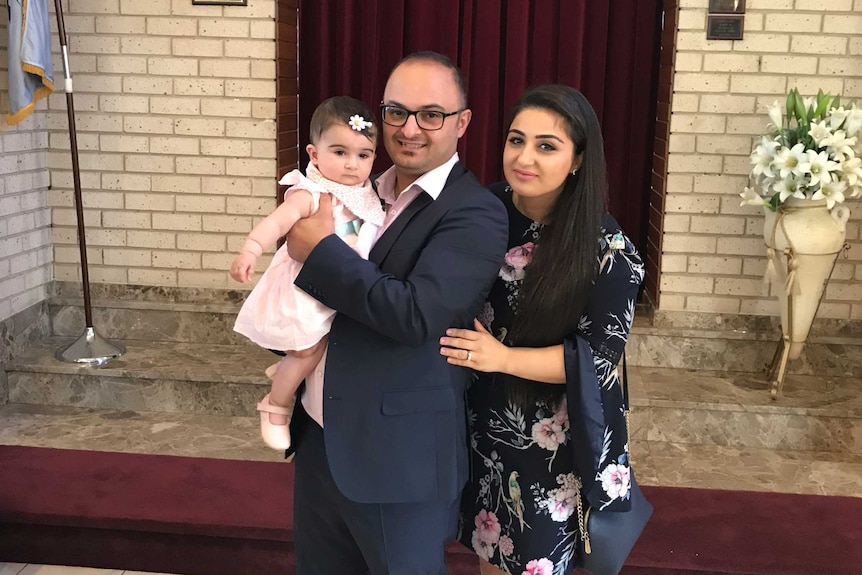 Jozef Maragol and Anet Eyvazians with their daughter Arianna