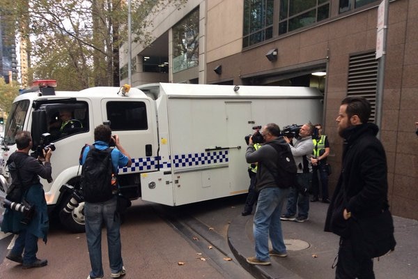 Five accused arrive at Melbourne Court