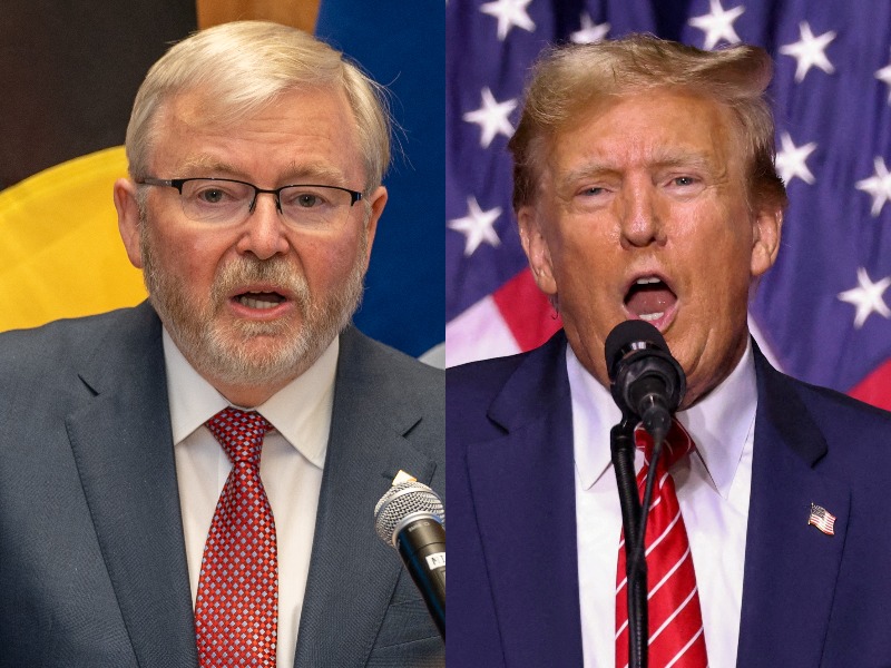 Trump slams Rudd and Chinese foreign minister visits