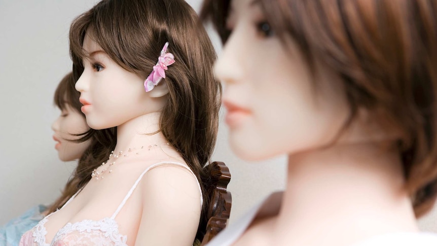 Two synthetic dolls