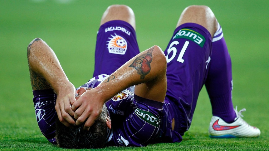 Perth Glory player Joshua Risdon