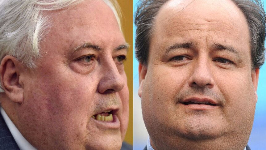 Clive Palmer and Clive Mensink