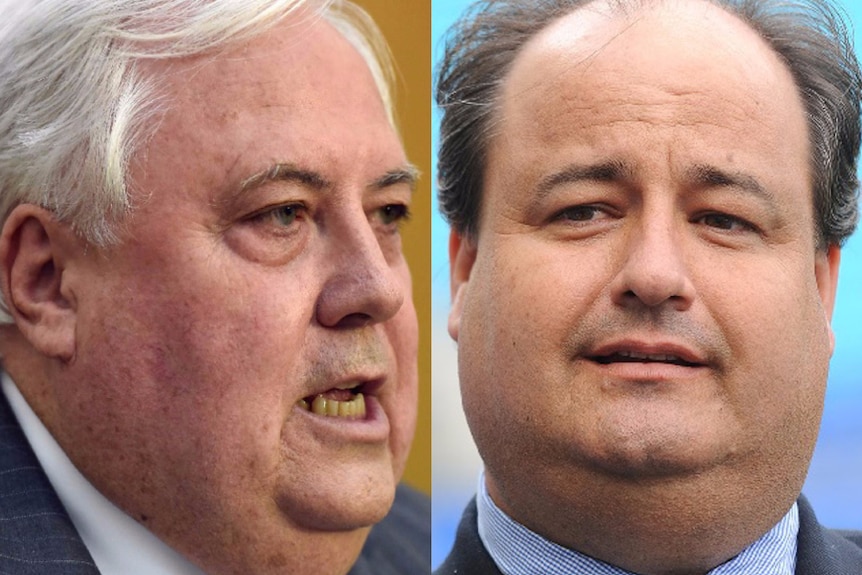 Clive Palmer and Clive Mensink