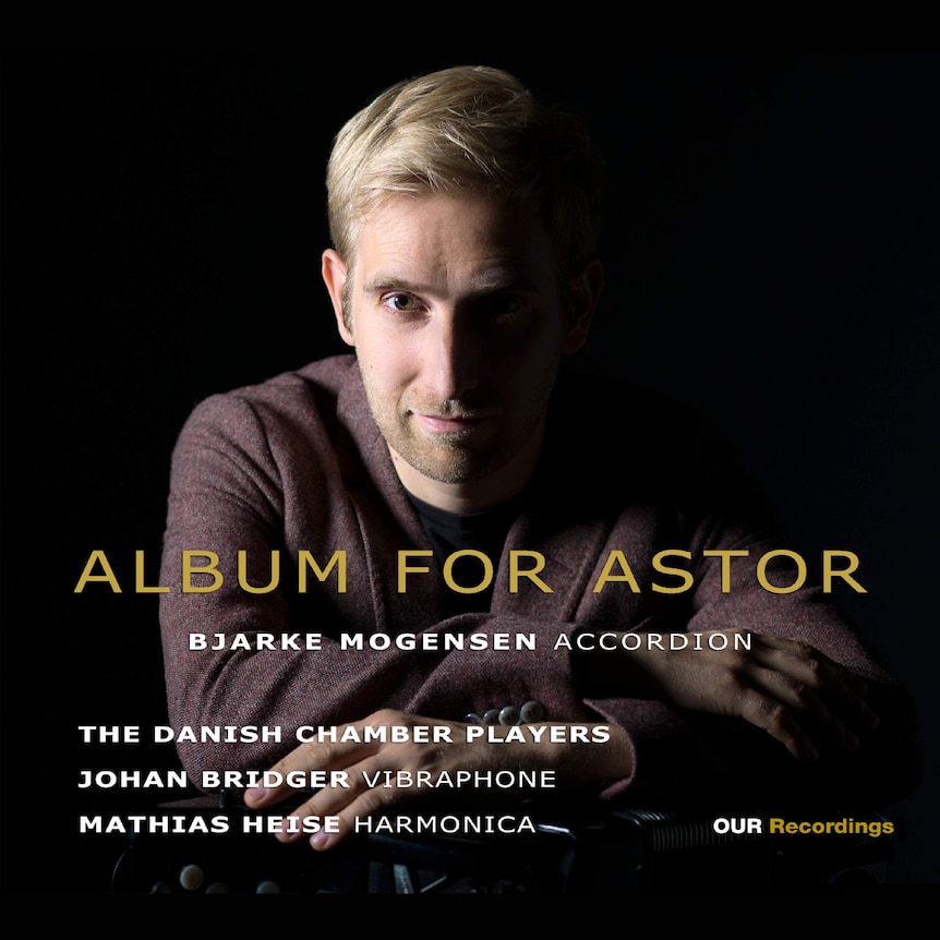 Cover art for Danish accordionist Bjarke Mogensen's Album for Astor.