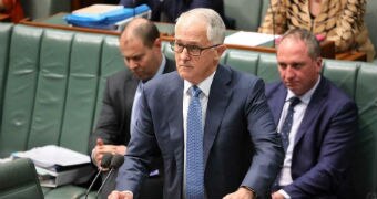 Malcolm Turnbull during Question Time.