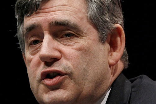 Chancellor of the Exchequer, Gordon Brown.