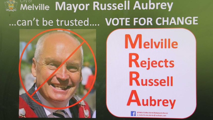 A photo of a Facebook post which criticises Mayor Russell Aubrey.