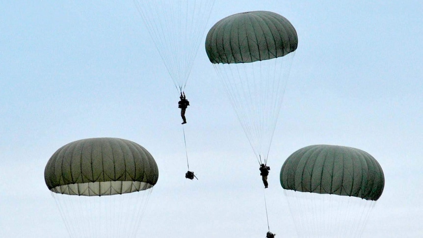 Australian Army paratroopers