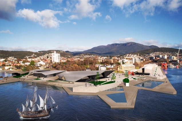 Cumulus Studio design concept for Hobart waterfront, 2018.