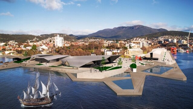 Cumulus Studio design concept for Hobart waterfront, 2018.