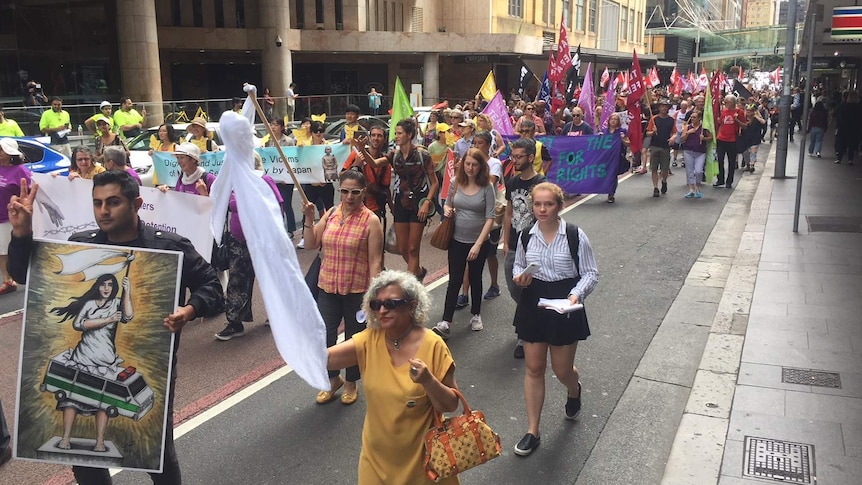 2018 International Women's Day march in Sydney