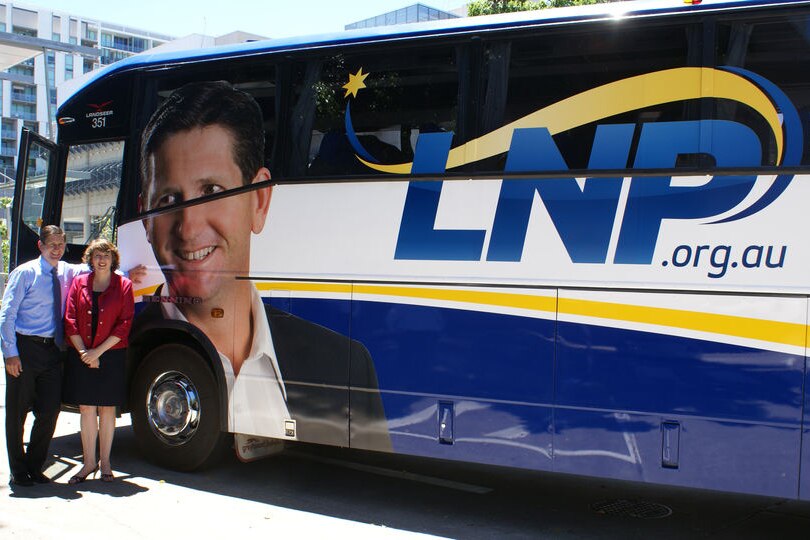 Queensland LNP bus The Borg Express