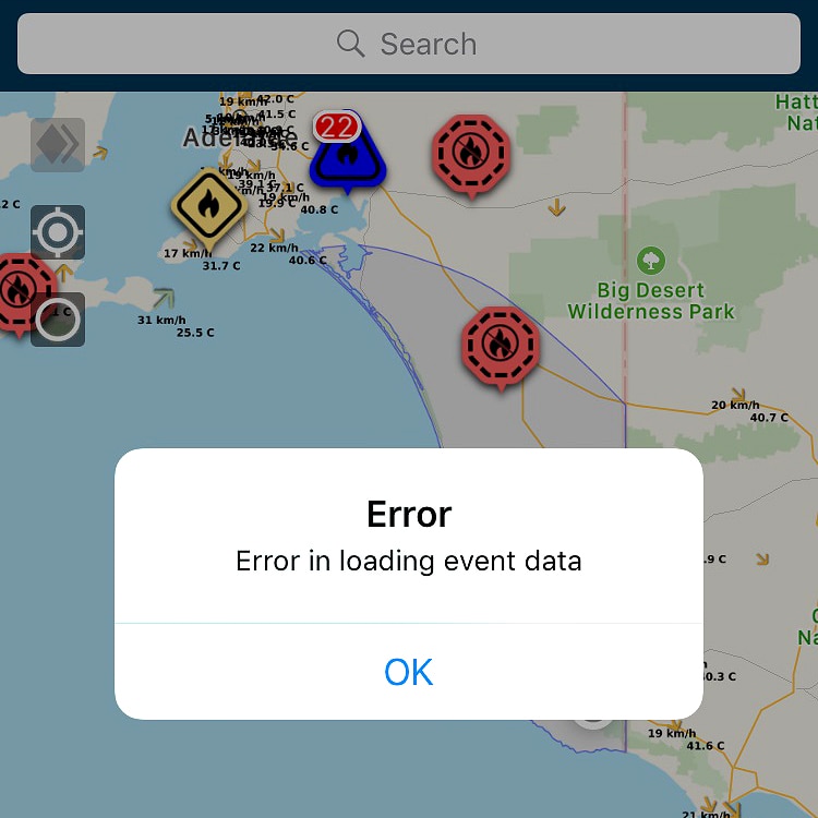 Alert SA app failure