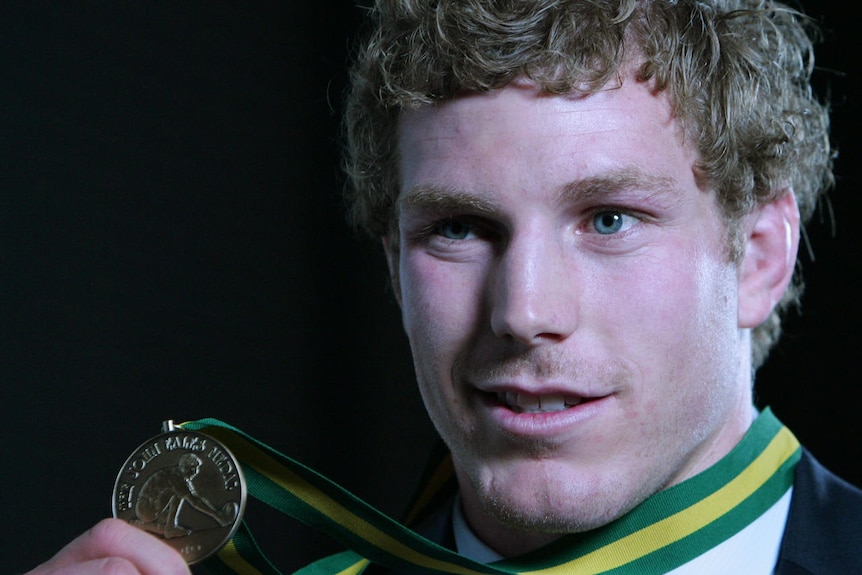 Pocock poses with John Eales Medal