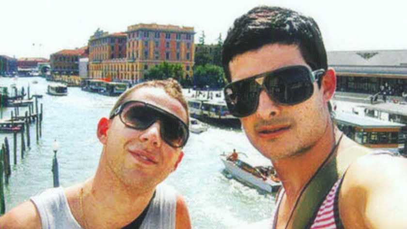 Doujon Zammit (right) died after an alleged clash with nightclub bouncers on Mykonos.