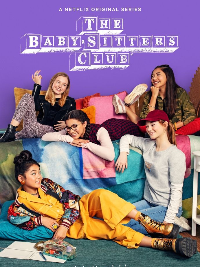 The Babysitters Club TV series poster in story about the books being adapted by Netflix.